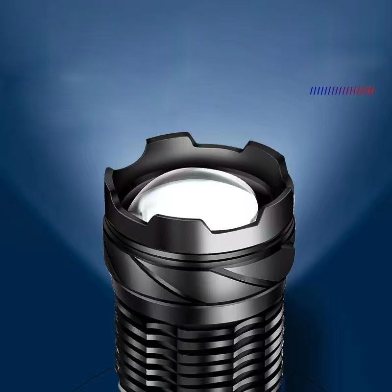 Ultrahelle Taschenlampe mit weißem Laser und großer Reichweite