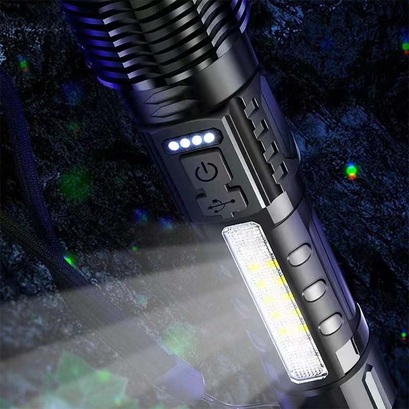 Ultrahelle Taschenlampe mit weißem Laser und großer Reichweite