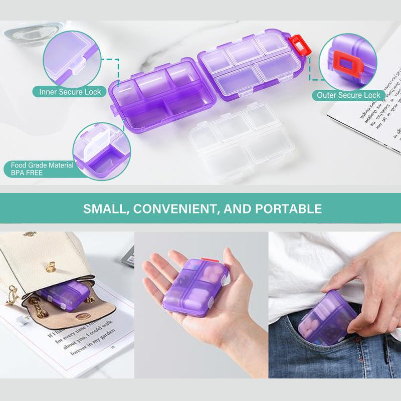 Reise-Pillenbox (161 Etiketten zur Personalisierung)