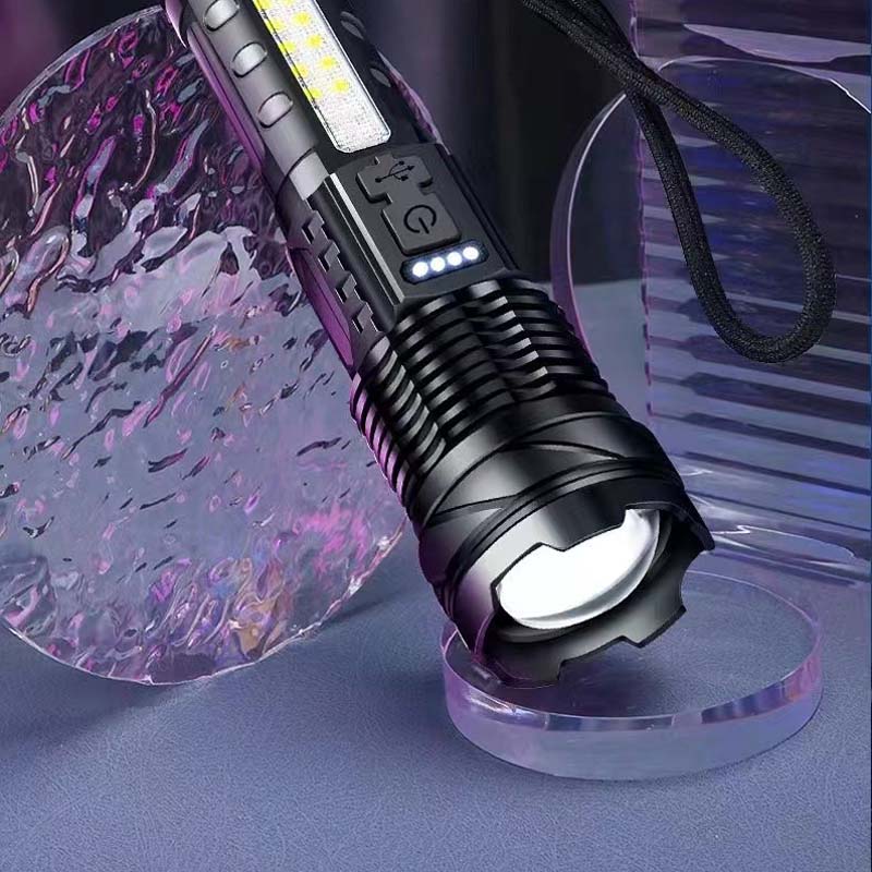Ultrahelle Taschenlampe mit weißem Laser und großer Reichweite