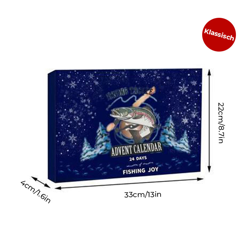 24 Tage Weihnachts-Countdown Fischzubehör-Set