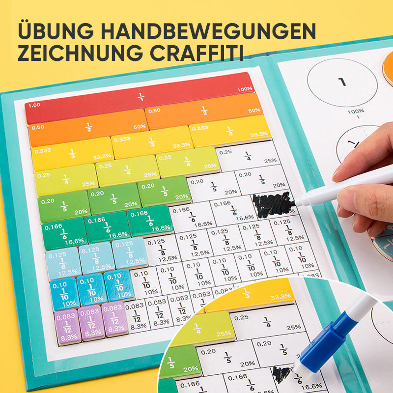 Magnetisches Buch-Bruchteil-Puzzle für Kinder