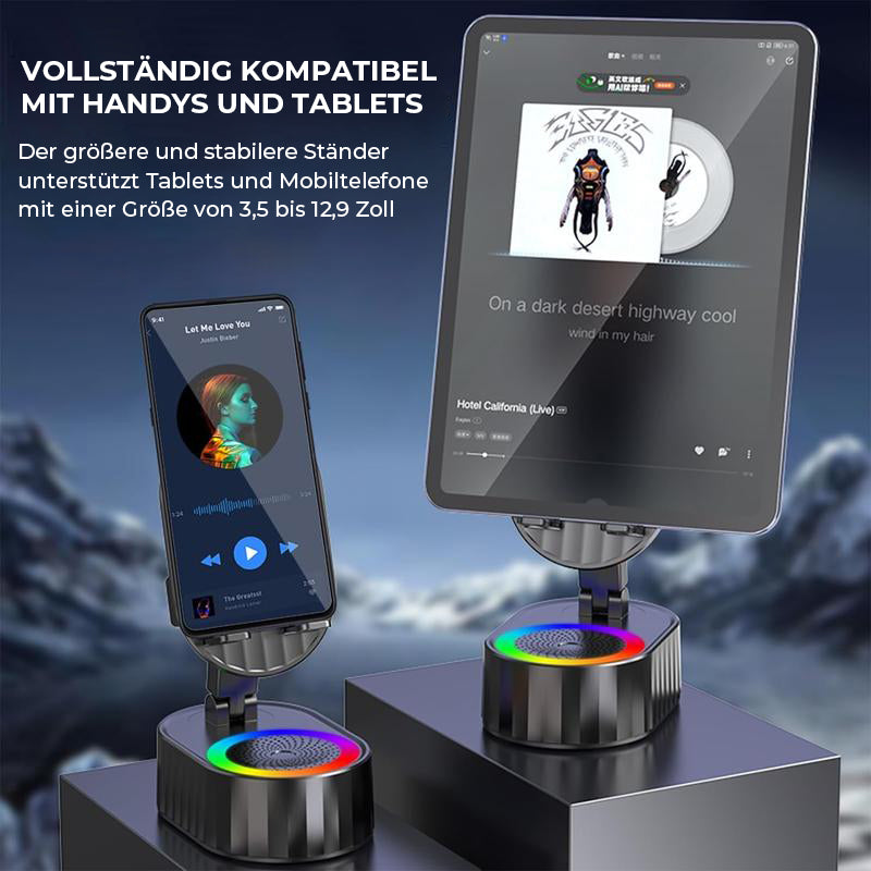 Drahtloser Induktions-Audio-Bluetooth-Lautsprecher 5 in 1 Telefonhalterung
