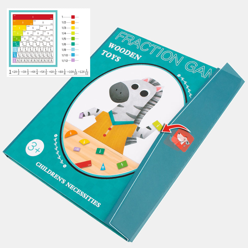 Magnetisches Buch-Bruchteil-Puzzle für Kinder