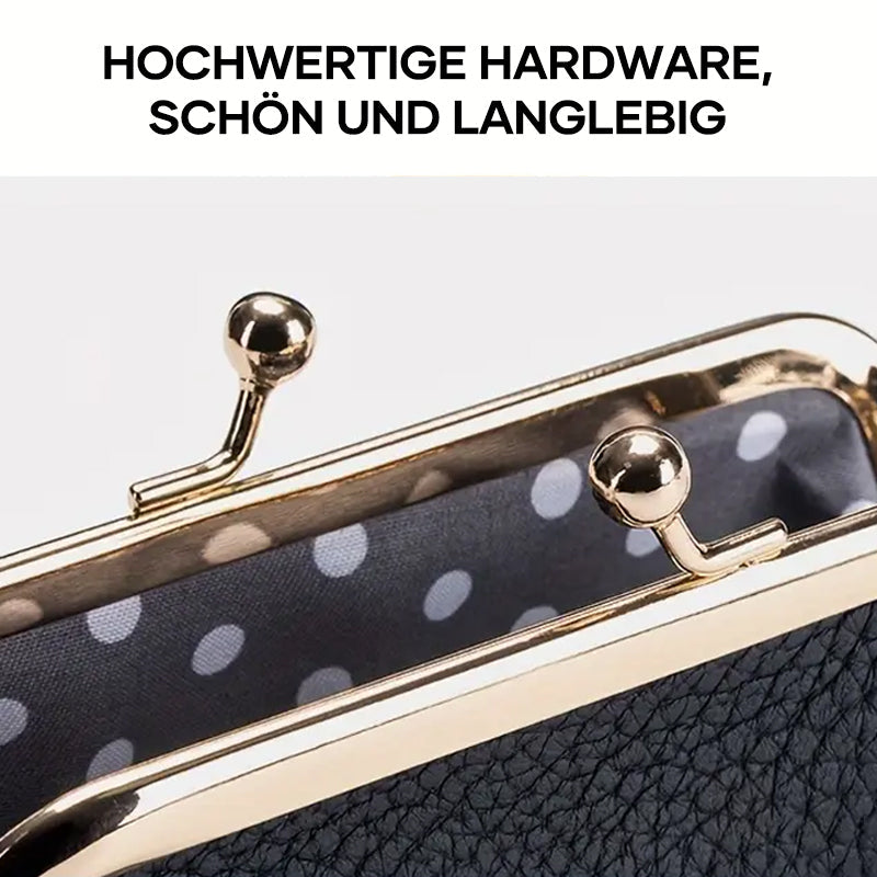 Geldbörse aus echtem Leder mit großem Fassungsvermögen