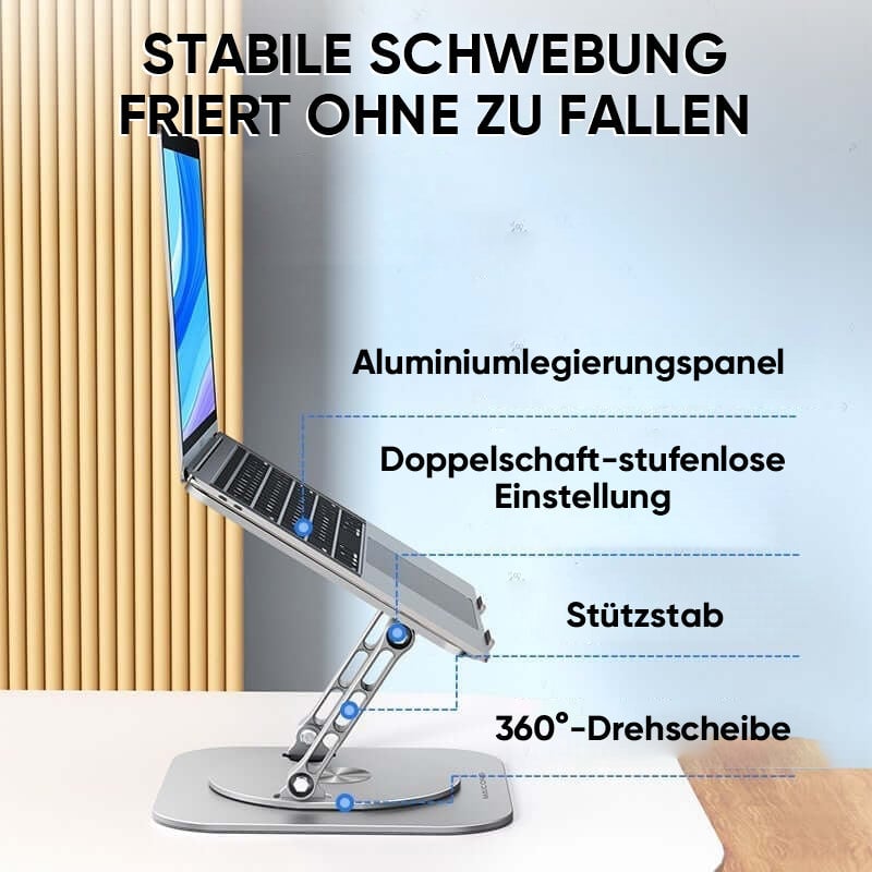 Laptopständer, drehbare Halterung aus Aluminiumlegierung