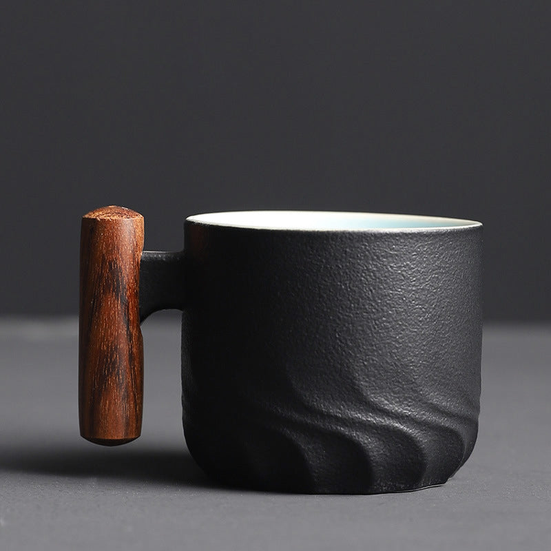 Handgefertigte Retro-Kaffeetasse aus Keramik