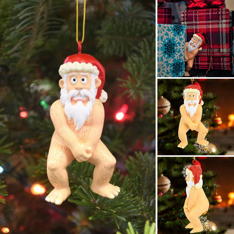 Nackter Weihnachtsmann Ornament