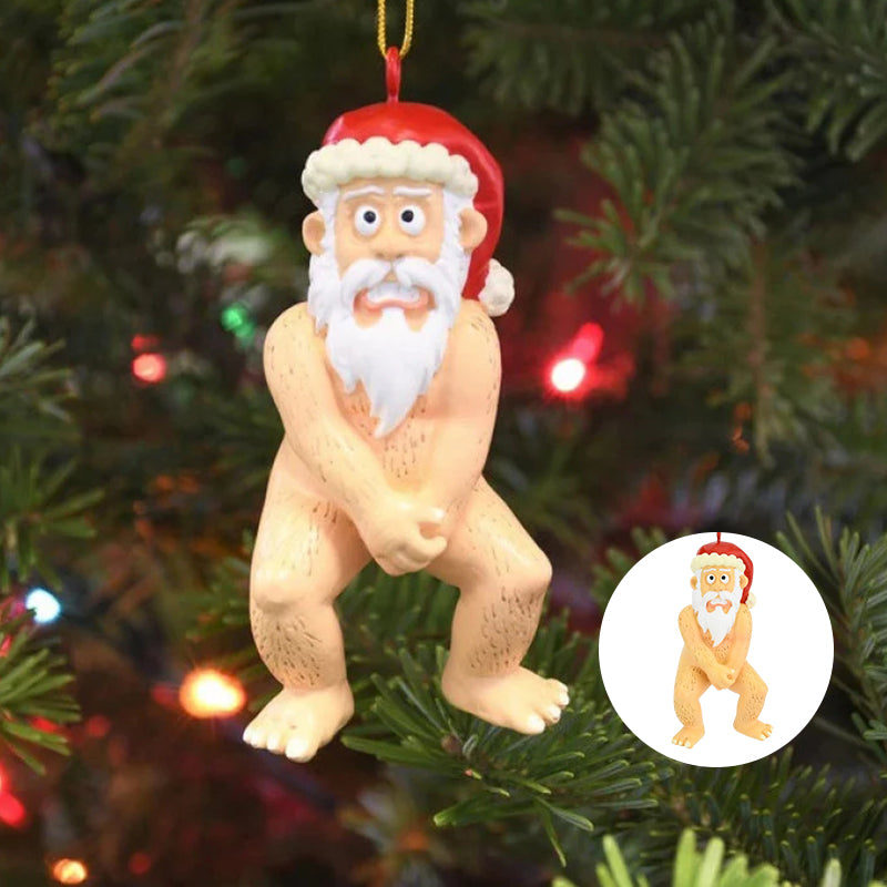 Nackter Weihnachtsmann Ornament