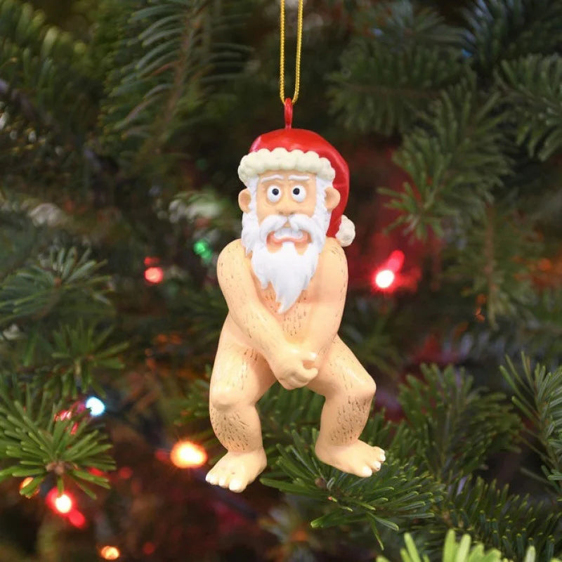 Nackter Weihnachtsmann Ornament