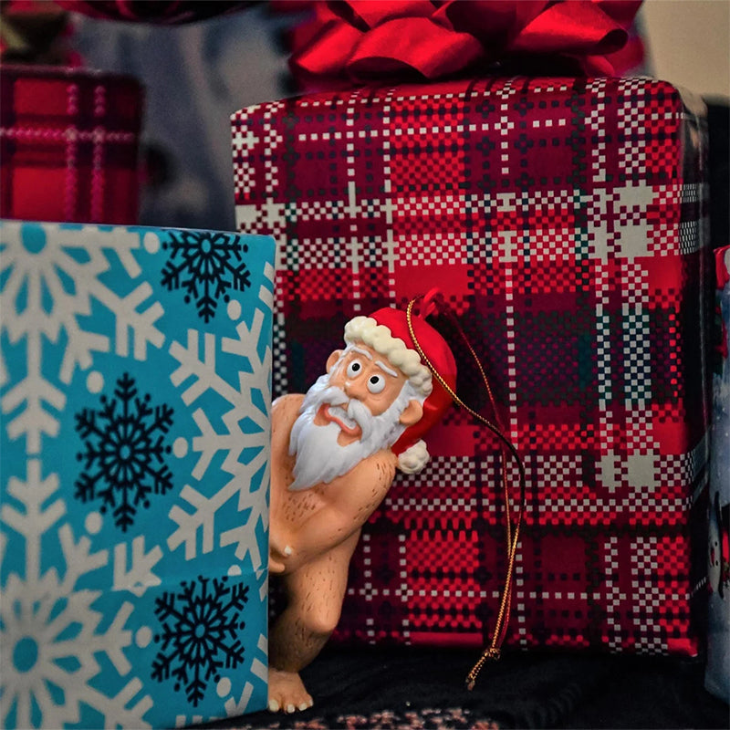 Nackter Weihnachtsmann Ornament