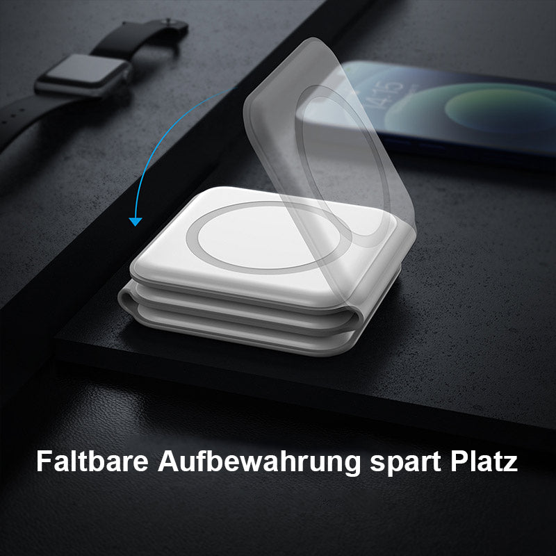 Faltbares kabelloses 3-in-1-Ladegerät