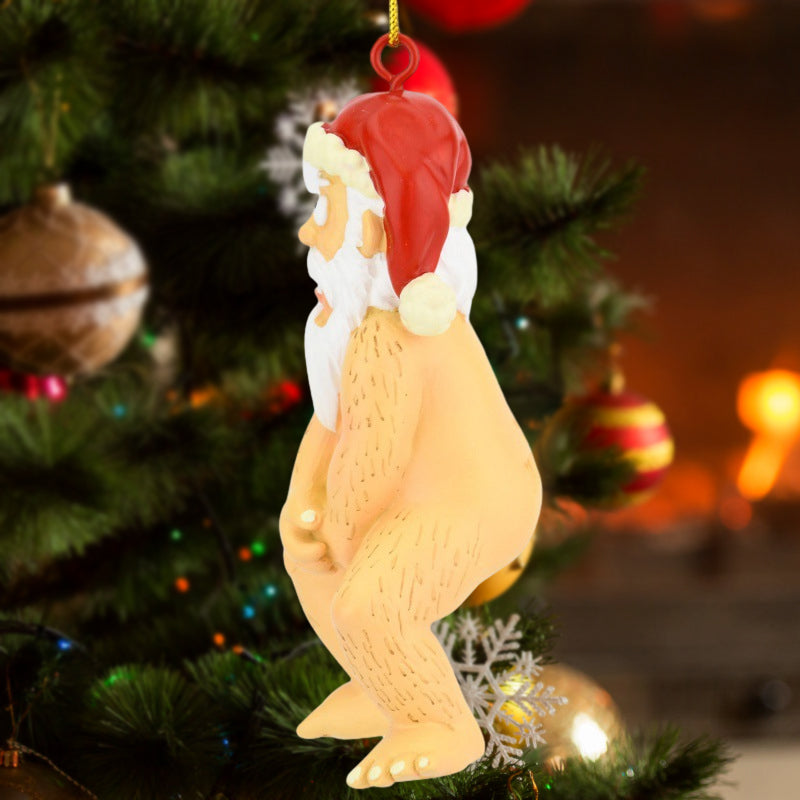 Nackter Weihnachtsmann Ornament