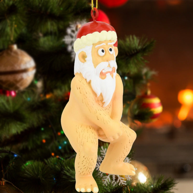 Nackter Weihnachtsmann Ornament