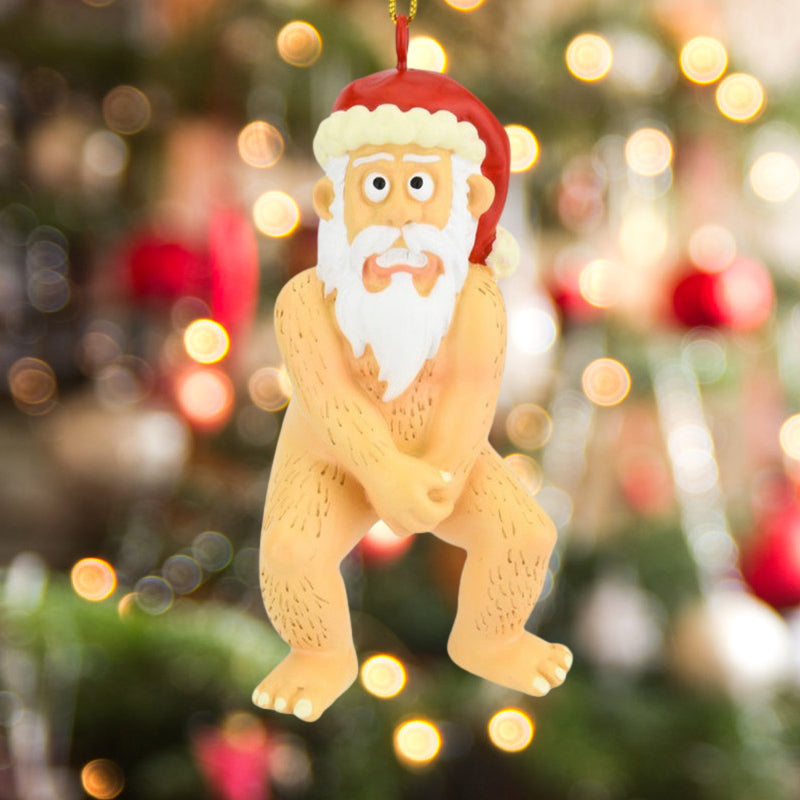 Nackter Weihnachtsmann Ornament