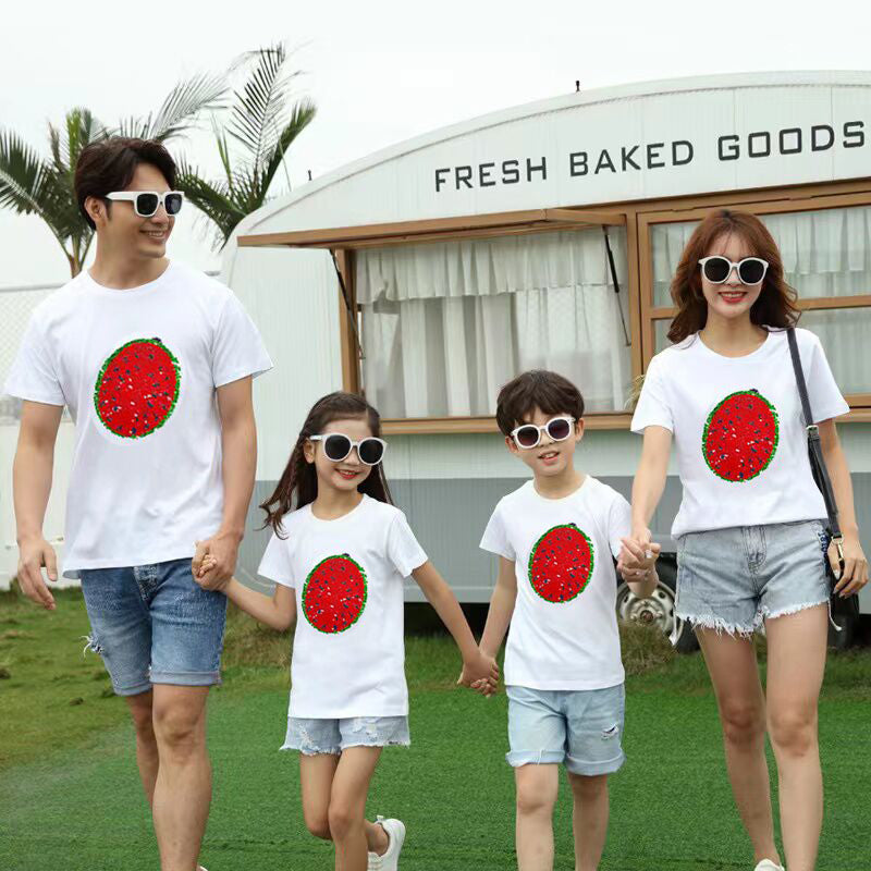 Wassermelonen-T-Shirt mit wechselnden Pailletten