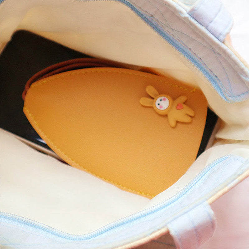 Niedliche Früchten PU-Leder Schlüsseltasche