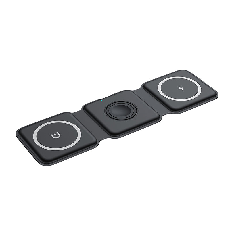 Faltbares kabelloses 3-in-1-Ladegerät