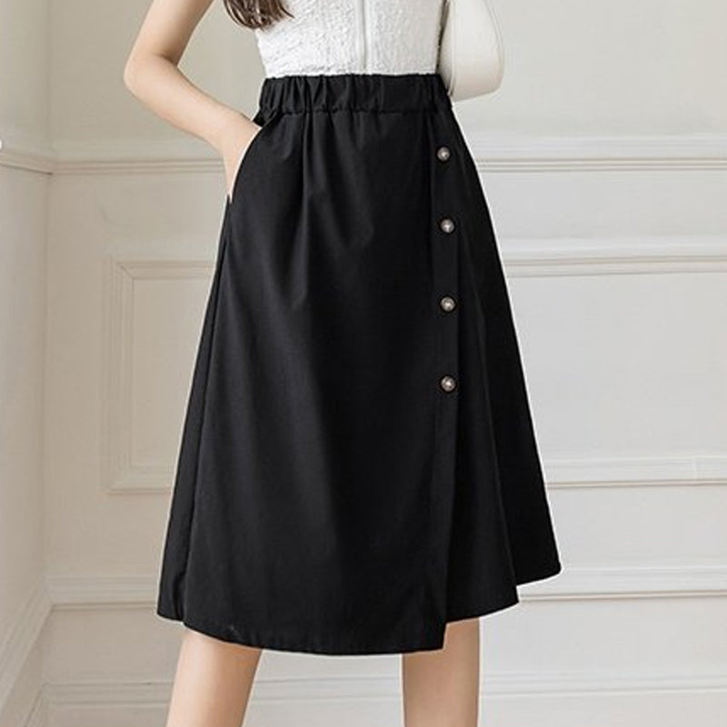 Lässige Damenhose mit hoher Taille