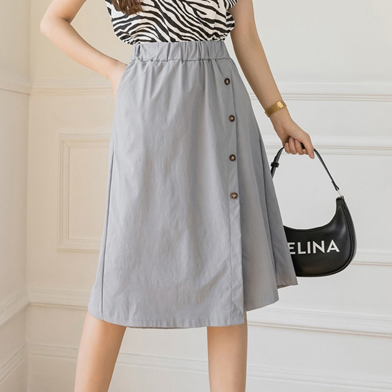 Lässige Damenhose mit hoher Taille
