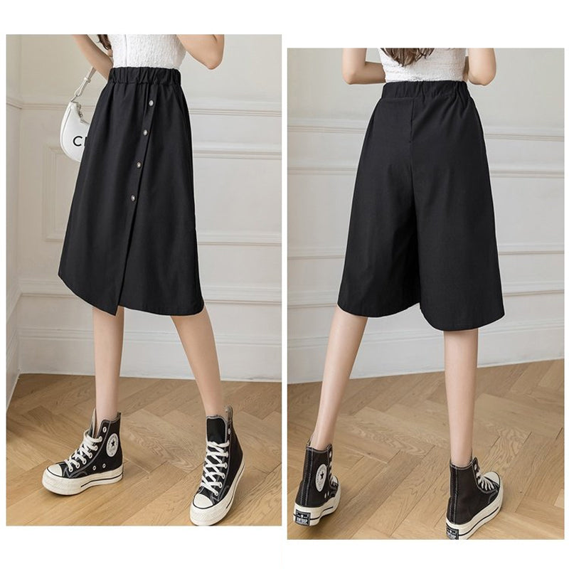Lässige Damenhose mit hoher Taille
