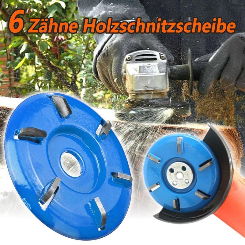 6 Zähne Holzschnitzscheibe