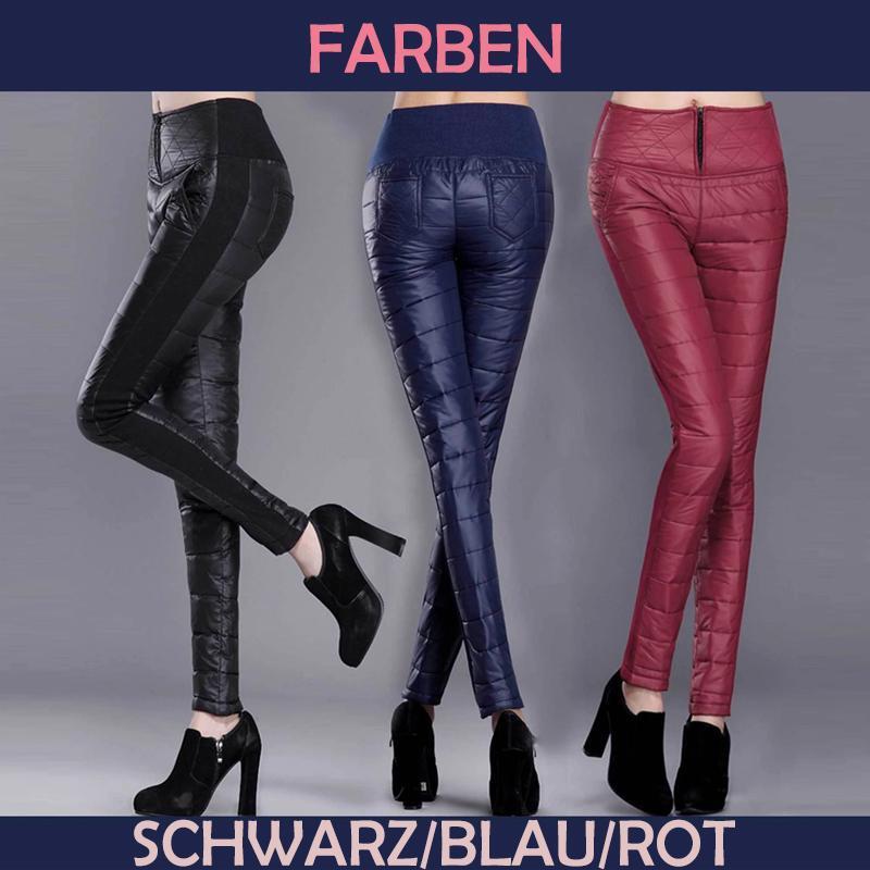 Frauen Hohe-Taille Daunenhose