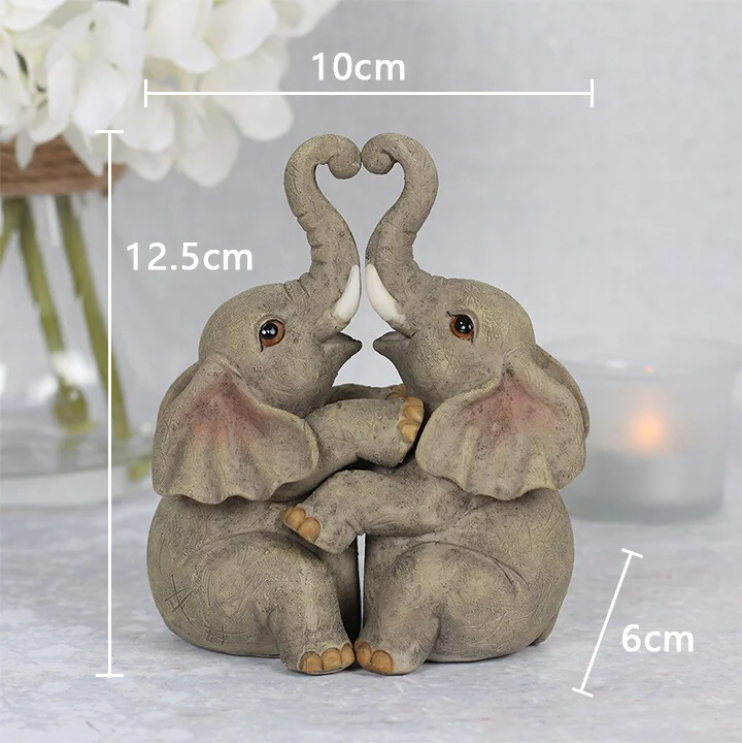 Lustige Tierumarmungsstatuen Ornament Wohnkultur