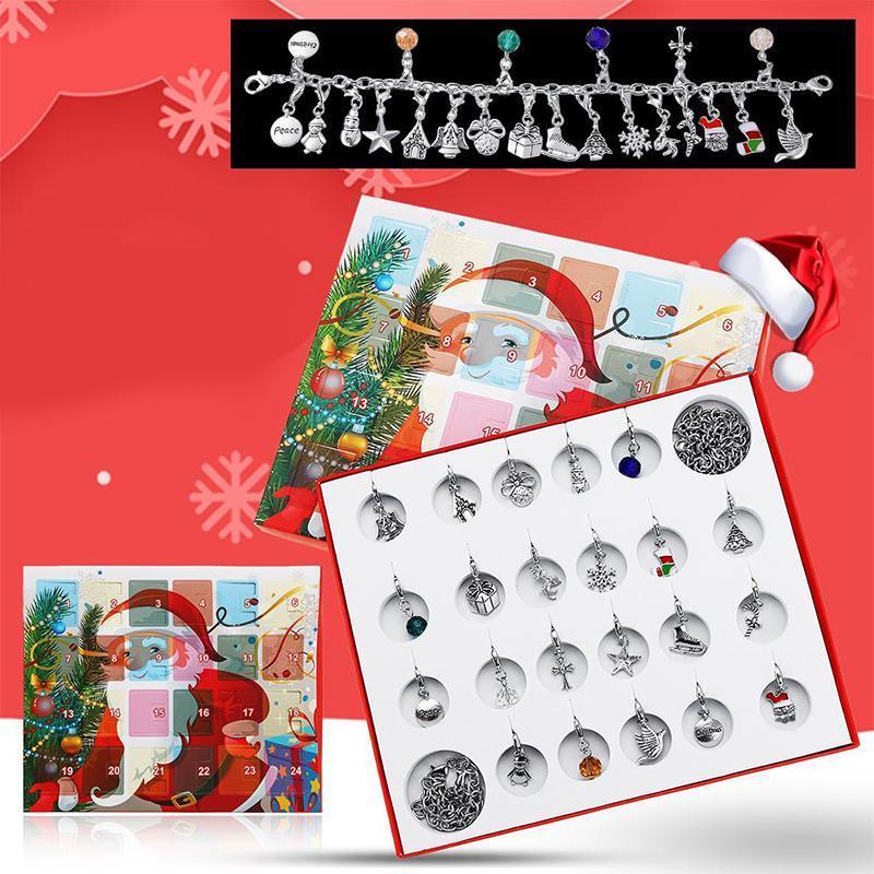 24 Tage Blindbox Weihnachten DIY Armband Kalender Geschenkbox Set