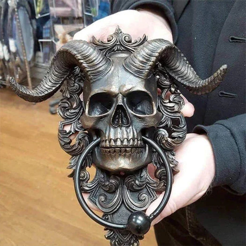 Teufelsschädel Schafkopf Türklopfer