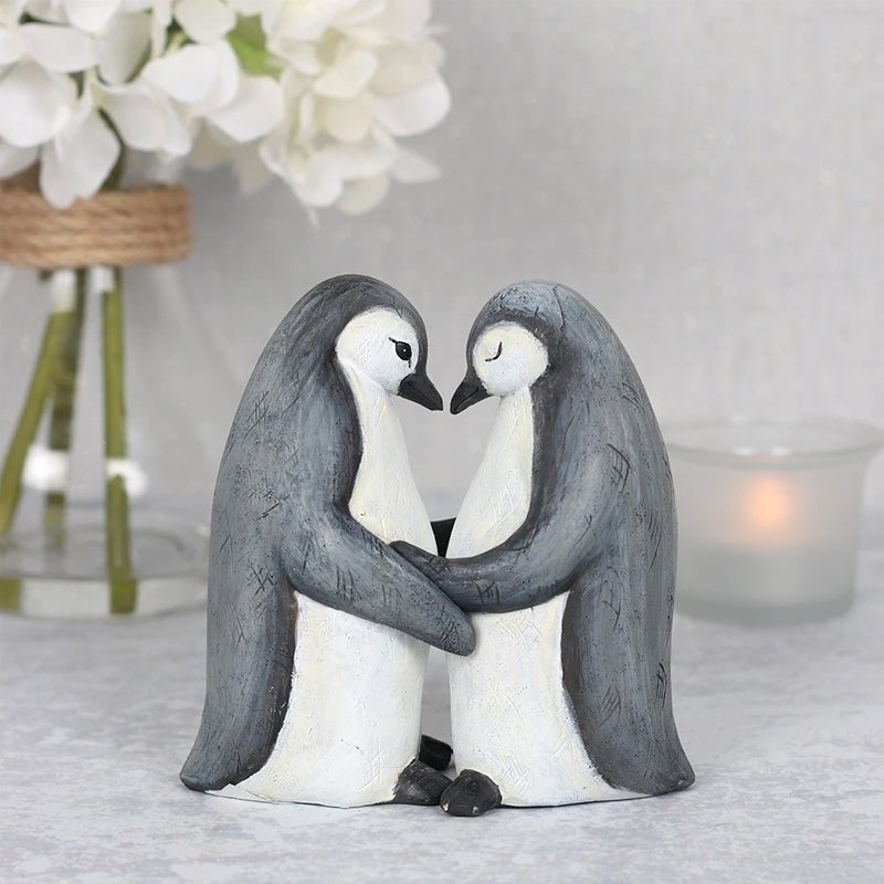 Lustige Tierumarmungsstatuen Ornament Wohnkultur