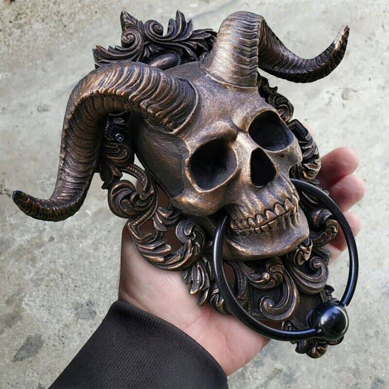 Teufelsschädel Schafkopf Türklopfer