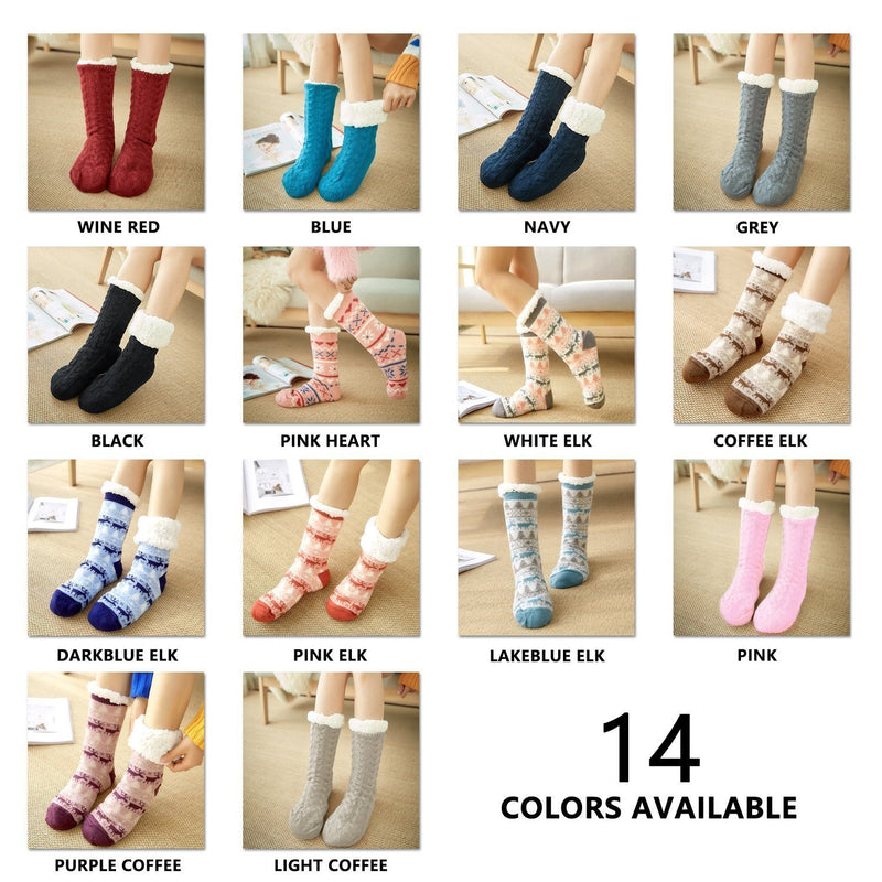 Ultra-Plüsch Weiche Rutschfeste Socken, 1 Paar