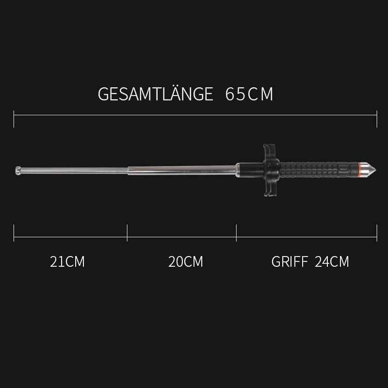 Einziehbarer Stock für Selbstverteidigung
