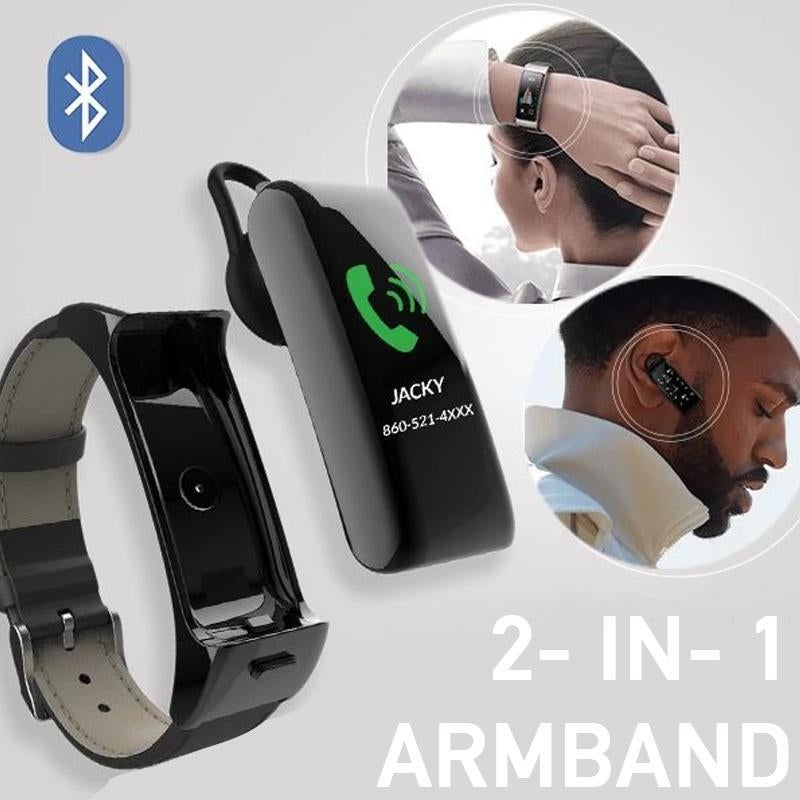 2-in-1-Smart-Armband mit Bluetooth-Kopfhörern