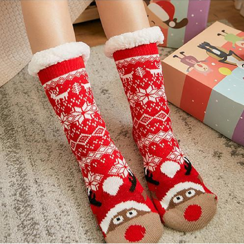 Ultra-Plüsch Weiche Rutschfeste Socken, 1 Paar