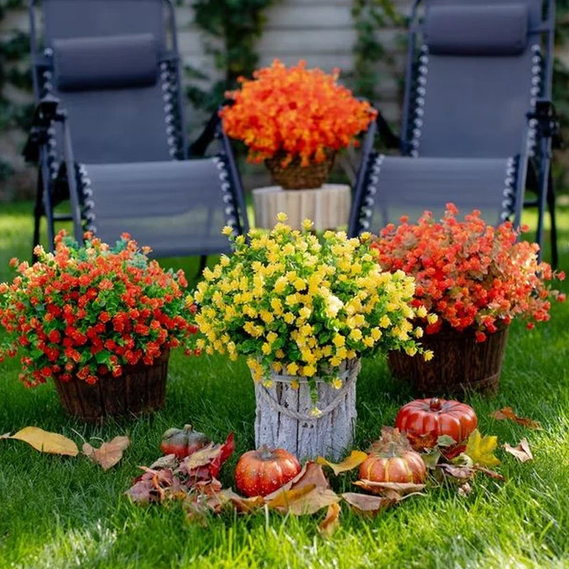 Künstliche Blumen im Freien(2 Bündel)