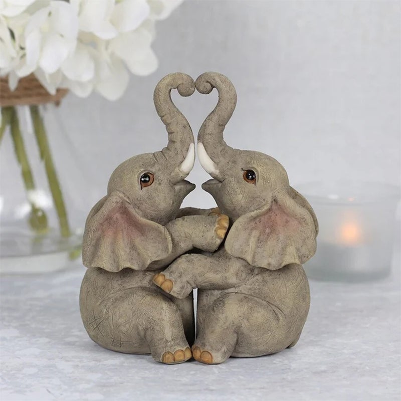Lustige Tierumarmungsstatuen Ornament Wohnkultur