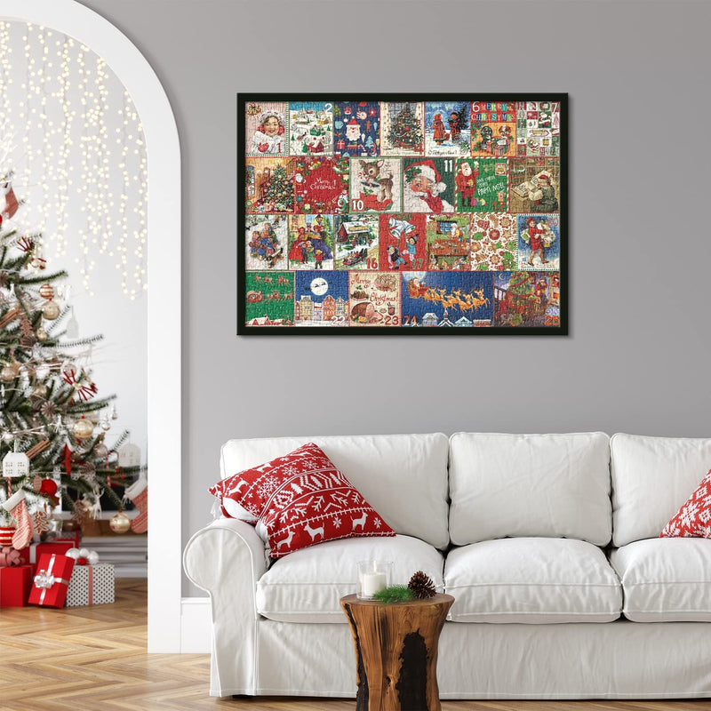 Weihnachts-Adventskalender-Puzzle 1000teilig