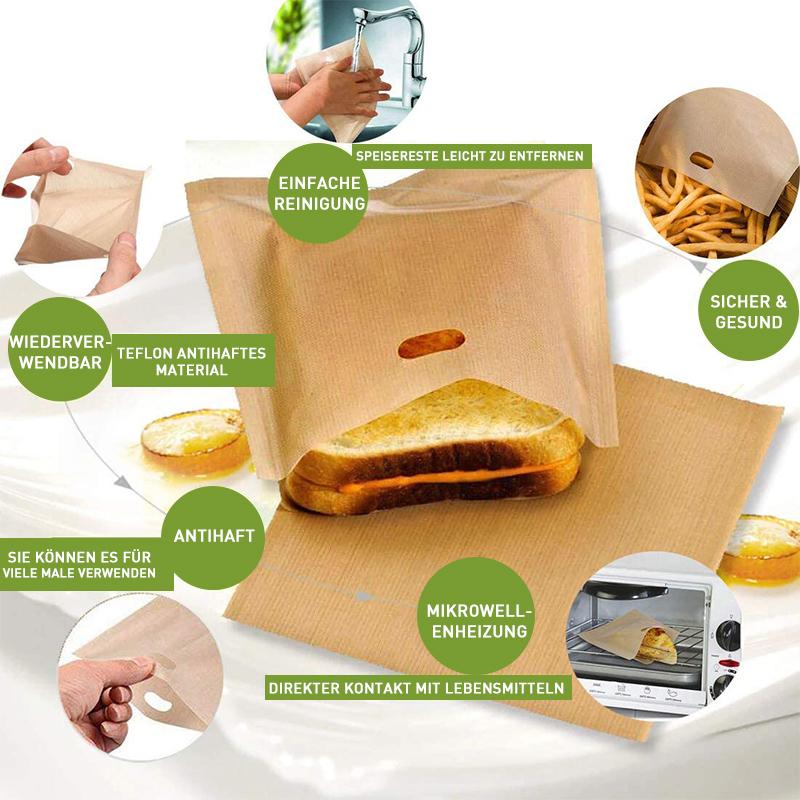 Wiederverwendbarer hochtemperaturbeständiger Teflon-Toastbeutel