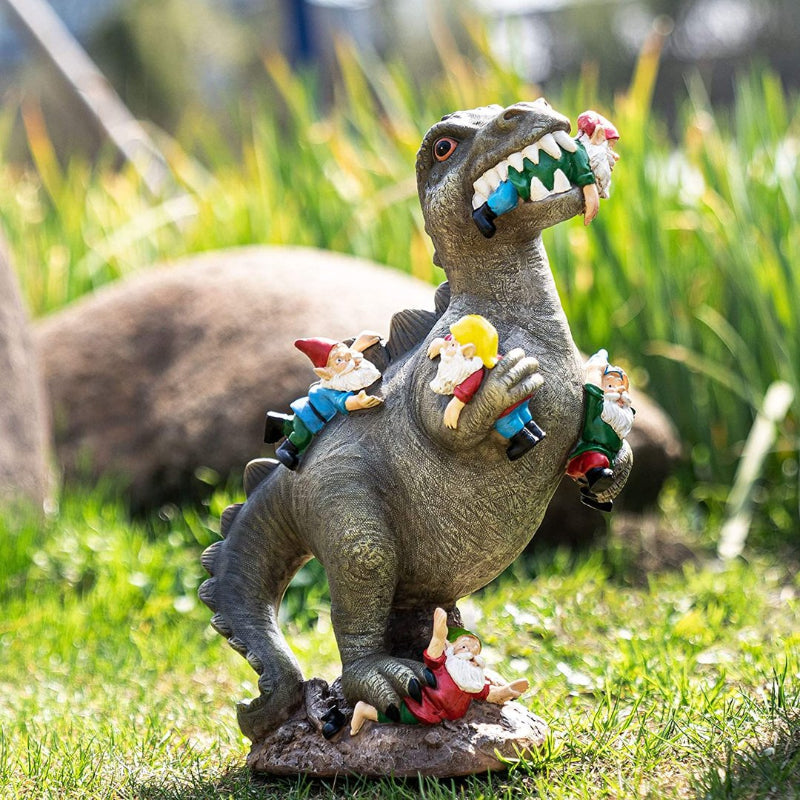 Dinosaurier, der Zwerg isst Ornament