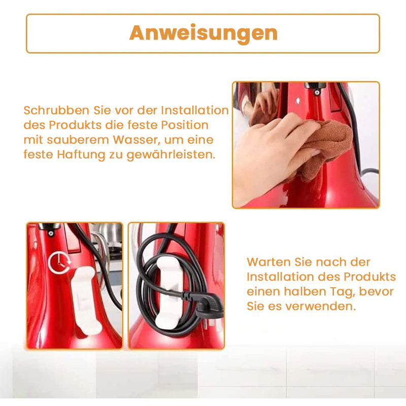 Kabelaufwicklung für Küchengeräte