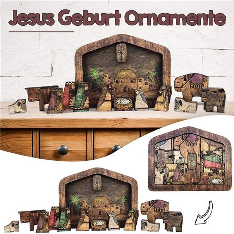 Holz Jesus-Puzzle Set