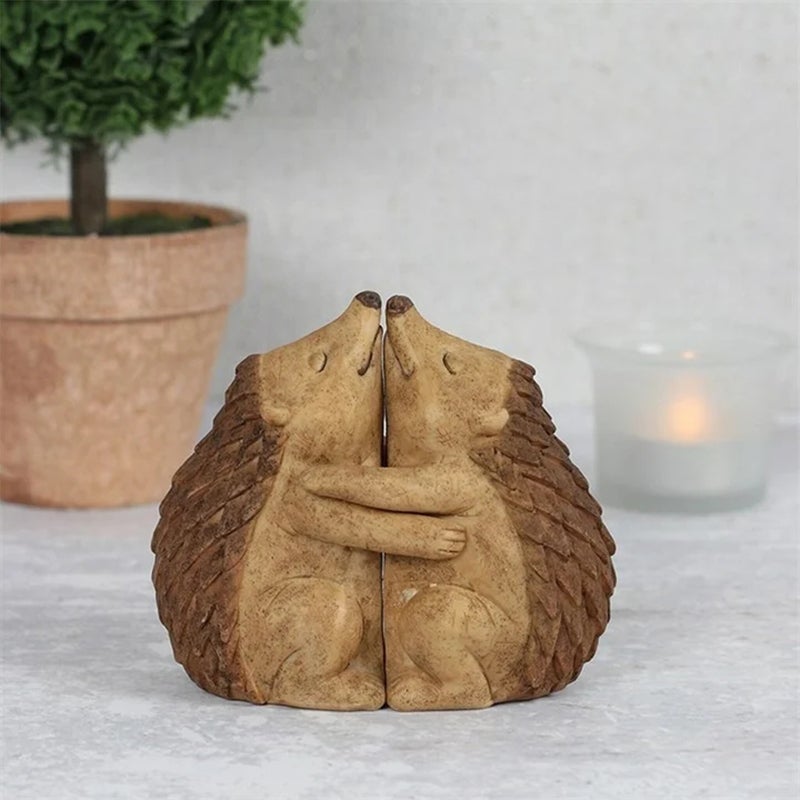 Lustige Tierumarmungsstatuen Ornament Wohnkultur