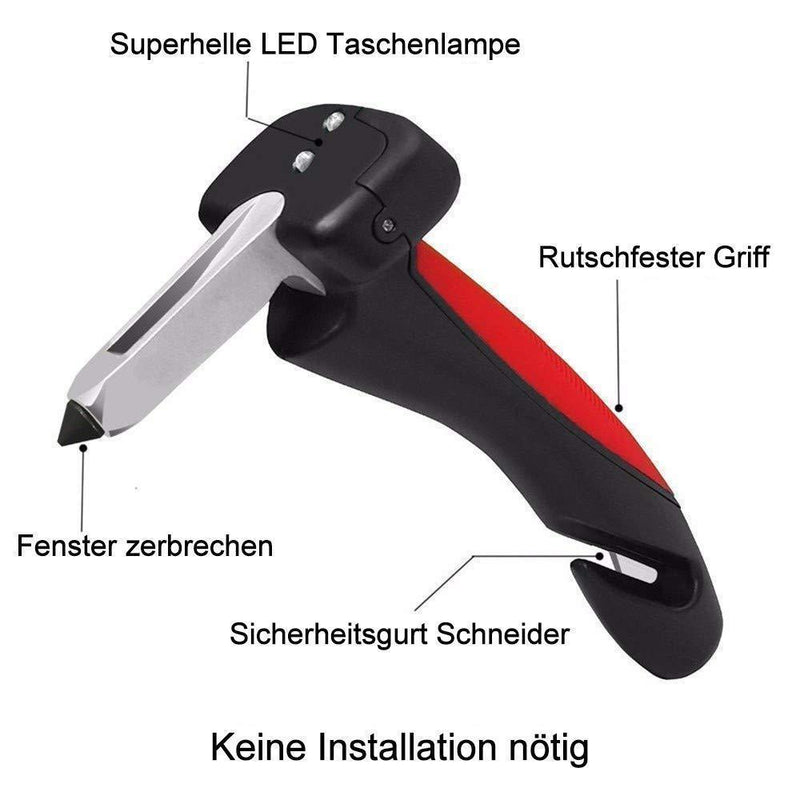 2 in 1 Auto Fluchthammer & Türgriff - hallohaus