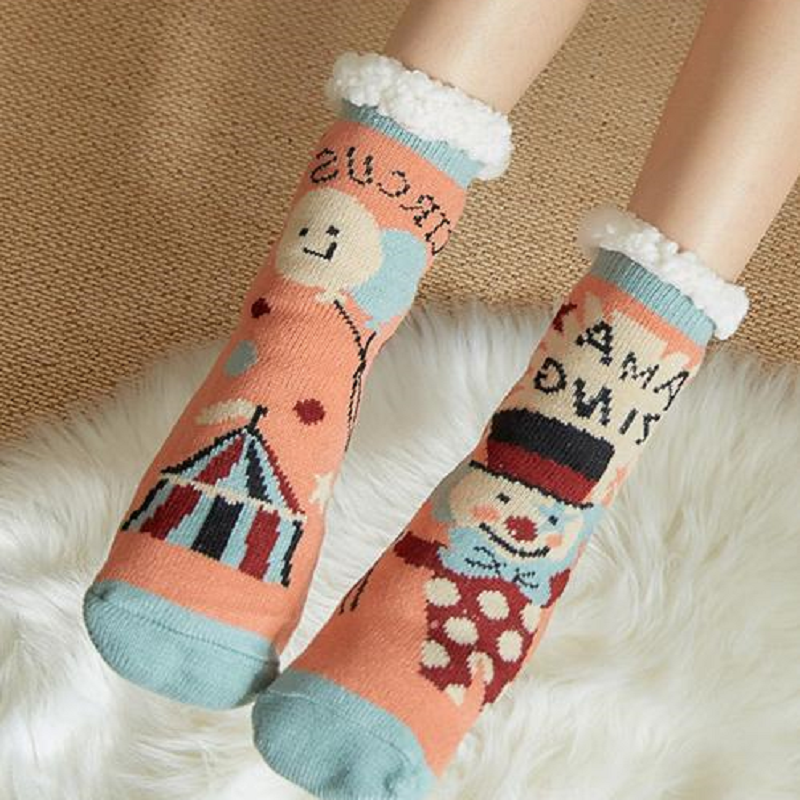 Ultra-Plüsch Weiche Rutschfeste Socken, 1 Paar