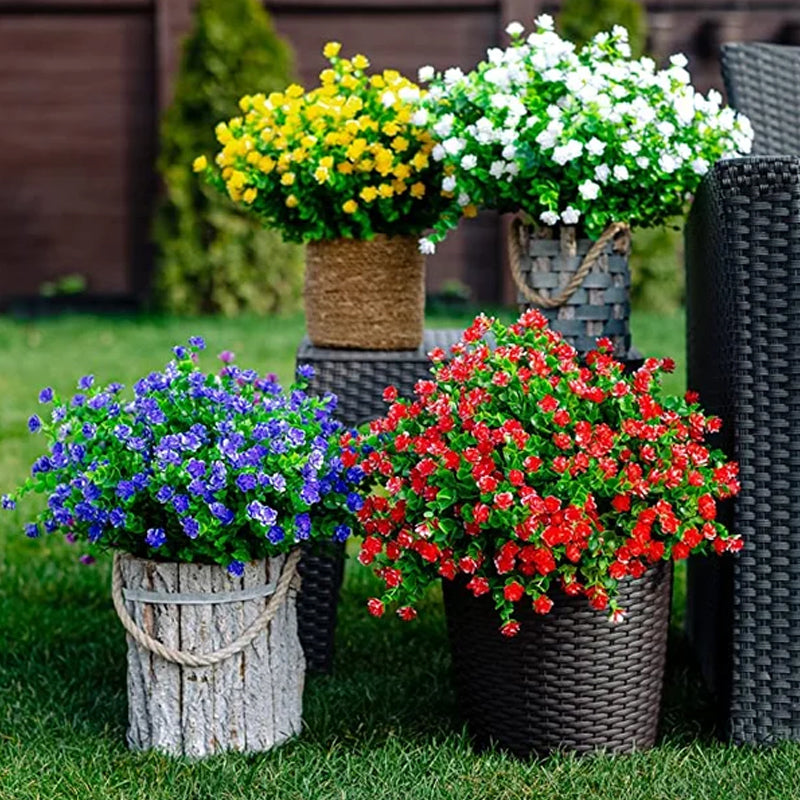 Künstliche Blumen im Freien(2 Bündel)