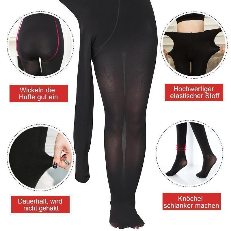 Damen starke strapazierfähige Strumpfhose, Plus Größe - hallohaus