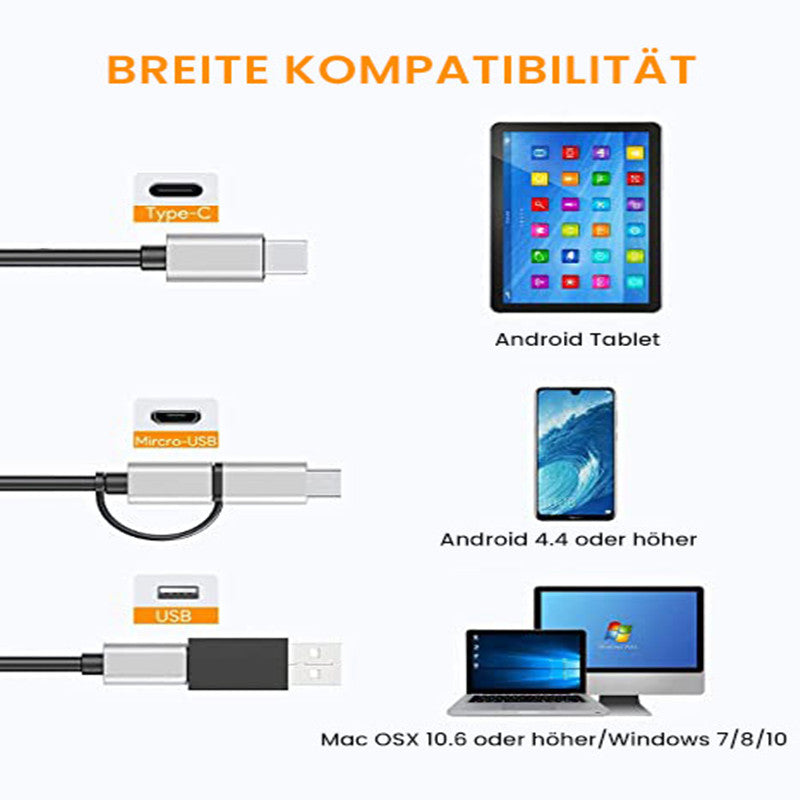 Halbstarre, flexible Autofokus-WLAN-Endoskopkamera