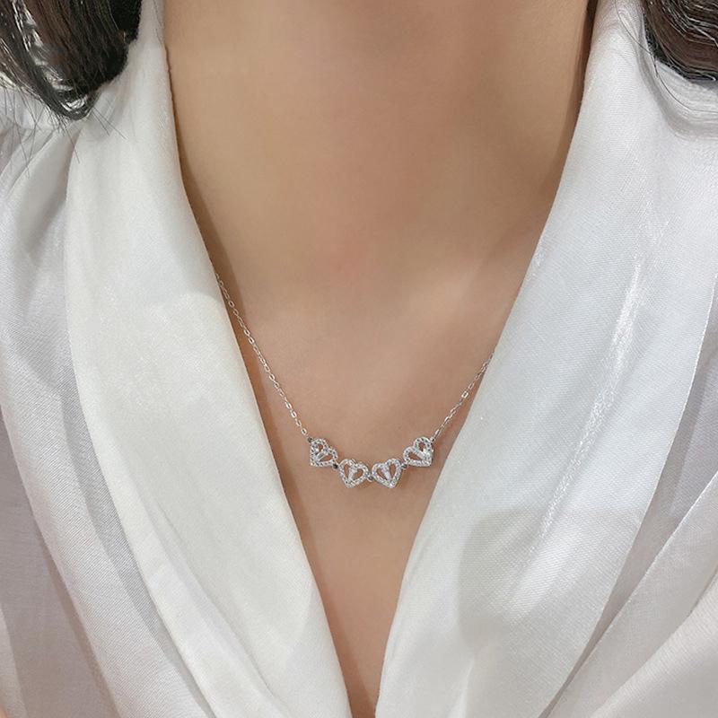 Vierblättriges Kleeblatt Halskette für Damen